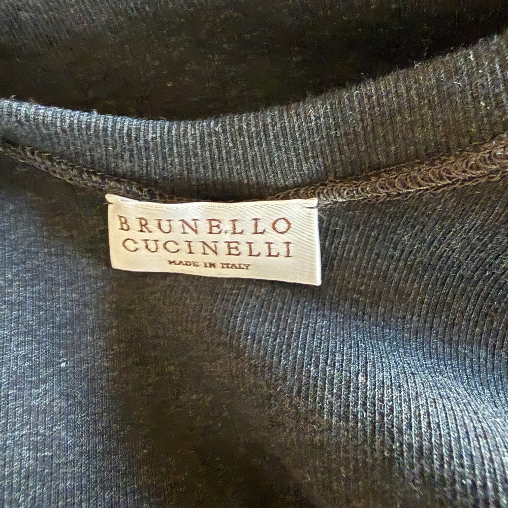 Brunello Cucinelli Ribbed Tank Top M Italian Luxury Stretch Cotton Basic - Picture 7 of 10